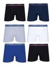 Kit 2 Cuecas Lupo Boxer Algodão Masculina Cotton Ref. 523 Kit 2 Cuecas Lupo Boxer Algodão Masculina Cotton Ref. 523