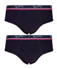 Kit 2 Cuecas Slip Lupo 524-088 Cós Elástico Algodão