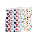 Kit 2 Cueiro Manta Bebê Estampado Flanelado Canela Menino Kit 2 Cueiro Manta Bebê Estampado Flanelado Canela Menino