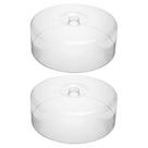 Kit 2 Cúpulas de Acrílico para Boleira Tampa para Bolo Redondo 25,5cm Lyor