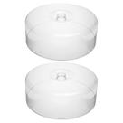Kit 2 Cúpulas de Acrílico para Boleira Tampa para Bolo Redondo 25,5cm Lyor