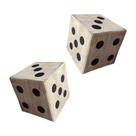 Kit 2 Dados 6 Lados Para Jogos Rpg, Clube, Festa, Jogos Familiares Preto