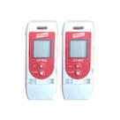 Kit 2 Datalogger Digital Temperatura Umidade 32000 Leituras Alarme Usb Ht-900 Portátil Instrutherm
