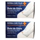 Kit 2 Derma-Cure Plus Bota de Unna Curativo 10,2cm x 9,2m Bandagem Cicatrizante impregnada com pasta de Zinco Unicenter