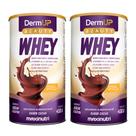Kit 2 DermUp Beauty Whey Sabor Cacau 450g Maxinutri