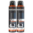 Kit 2 Desodorante Aerossol Herbíssimo Dark Silver 150 Ml - Dana