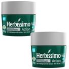 Kit 2 Desodorante Creme Action Herbíssimo 55G - Dana