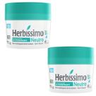 Kit 2 Desodorante Creme Neutro Herbíssimo 55G - Dana Kit 2 Desodorante Creme Neutro Herbíssimo 55G - Dana