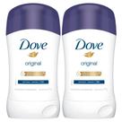 Kit 2 Desodorante Dove Stick Original Protege e Repara 72h 45g