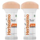 Kit 2 Desodorante Twist Creme Vanilla Herbíssimo 45G - Dana Kit 2 Desodorante Twist Creme Vanilla Herbíssimo 45G - Dana