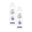 Kit 2 Desodorantes Dove Antitranspirante Aerossol Invisible Care 150ml