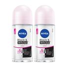 Kit 2 Desodorantes Roll On Invisible Feminino 50ml Nivea Kit 2 Desodorantes Roll On Invisible Feminino 50ml Nivea