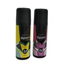 Kit 2 Desodorantes Squeeze Antitranspirante Sport Masculino e Sport Feminino100ml cada