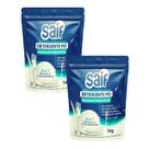 Kit 2 Detergente em Pó Máquina Lavar Louças 1kg Sabão Secante Abrilhantador 2 em 1 Desengordurante