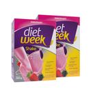 Kit 2 Diet Week Shake Morango e Amora 360g Maxinutri