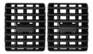 Kit 2 Difusor De Ar Vectra 1996/2005 Central Dir E Esq Preto