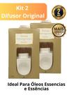 Kit 2 Difusor Elétrico de Porcelana Via Aroma Original Aromatizador Ambiente Garantia 2 Mais Vendido