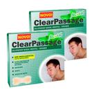 Kit 2 Dilatador Nasal ClearPassage Mentol Tamanho Grande com 9 Unidades