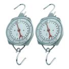 Kit 2 Dinamômetro Circular Faixa 0 A 50Kgf Indicação Analógica Tipo Relógio Ar-1050 Portátil Instrutherm