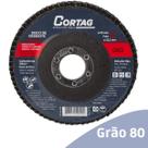 Kit 2 Disco de Desbaste Flap 4.1/2" 115mm Cerâmica Granito