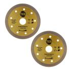 Kit 2 Disco Turbo Rede Extra Fino 110x10x1.2MM Ecco Dourado Para Esmerilhadeira