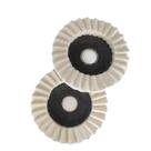 Kit 2 Discos de Feltro para Polimento Inox Metais 115mm