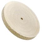 Kit 2 Discos de Polimento Costurado Sisal com Tecido Branco 6" - Poli-max