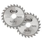Kit 2 Discos Para Serra Mármore De Madeira 24 Dentes 110mm Para Serra Mármore