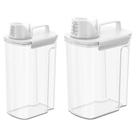 Kit 2 Dispenser com Medidor 1,5L e 3,9L Porta Sabão Amaciante Organizador Lavanderia Coza New Retrô