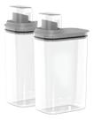 Kit 2 Dispenser De Sabão 2,3 Litros Flow Chumbo OU Kit 2 Dispenser De Sabão 2,3 Litros Flow Chumbo OU