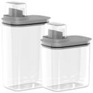 Kit 2 Dispenser Multiuso Com Medidor Integrado Anti Vazamento