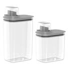 Kit 2 Dispenser Organizador Lavanderia Sabão Amaciante