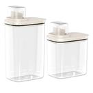 Kit 2 Dispenser para Sabão Líquido Amaciante 1,5L e 2,3L Flow Tampa Medidora Ou