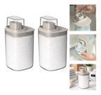 Kit 2 Dispenser Sabão Amaciante FLow 1L Lavandeira Com Dosador