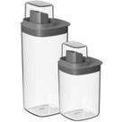 Kit 2 Dispenser Sabão Flow Dosador Hermético Antigota Cozinha