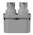 Kit 2 Dispensers 500ml + Organizador Detergente Álcool Sabão Sabonete Líquido Banheiro Pia - Ou