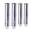 Kit 2 Dispensers Redondos 300ml Inox + 2 Dispensers Redondos 400ml Inox