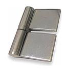 Kit 2 Dobradiça Pino Gonzo Inox C/ Aba (60/77mm) Portão Porta Grade Ferro
