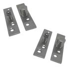 Kit 2 Dobradiças Pivot Inox 78x18mm Porta Pivotante Até 60kg Kit 2 Dobradiças Pivot Inox 78x18mm Porta Pivotante Até 60kg
