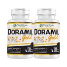 kit 2 Doramil Gold 120 Cápsulas 400mg Cálcio Colágeno Tipo 2 Vitaminas C K2 e D3 Floral Ervas Do Brasil