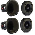 Kit 2 Driver Corneta Curta 2 Super Tweeter Tuiter 100w Hiken