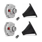 Kit 2 Drivers D250X 200W 2 Cornetas Curtas Musical 3