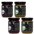 Kit 2 Duo Pasta de Azeitonas Gregas 2x180g Preta + Verde Aperitivo Gourmet