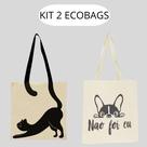 KIT 2 Ecobags GATO + DOG
