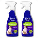 Kit 2 Educadores Adestramento Xô Gatinho Sanitário 500ml Pet Clean