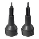 Kit 2 Eixos Cinza Para Processador Alimentos Philips Walita RI7300 RI7301 RI7302 e RI7303 Original