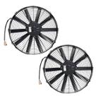 Kit 2 Eletroventilador 16 Polegadas 24 Volts Soprante Spal