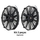 Kit 2 Eletroventilador Universal 12" 12v Aspirante