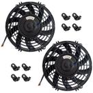 Kit 2 Eletroventilador Universal 9 Pol 24v 80w Soprante