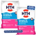Kit 2 Elevador de Alcalinidade Hth Alcalinizante De Piscina 4kg Fibra Vinil Alvenaria Inflável